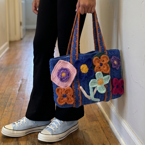 Flower Jam tote bag